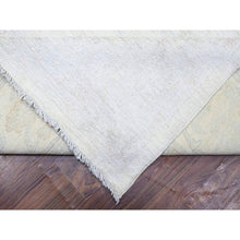 Load image into Gallery viewer, 12&#39;x14&#39;3&quot; Feather White, Hand Knotted Peshawar With Washed Out Faded Design, Natural Dyes, Densely Woven, High Grade Wool, Oversized Oriental Rug FWR449826