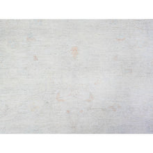 Load image into Gallery viewer, 12&#39;x14&#39;3&quot; Feather White, Hand Knotted Peshawar with Washed Out Faded Design, Natural Dyes, Densely Woven, High Grade Wool, Oversized Oriental Rug FWR449826