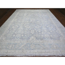 Load image into Gallery viewer, 11&#39;9&quot;x14&#39;4&quot; Chrome Gray, Natural Dyes, Washed Out Peshawar, High Grade Wool, Hand Knotted, Oversized Oriental Rug FWR449832
