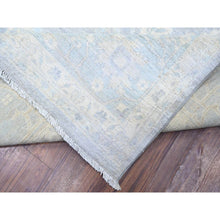 Load image into Gallery viewer, 11&#39;9&quot;x14&#39;4&quot; Chrome Gray, Natural Dyes, Washed Out Peshawar, High Grade Wool, Hand Knotted, Oversized Oriental Rug FWR449832