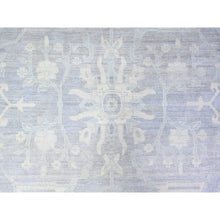 Load image into Gallery viewer, 11&#39;9&quot;x14&#39;4&quot; Chrome Gray, Natural Dyes, Washed Out Peshawar, High Grade Wool, Hand Knotted, Oversized Oriental Rug FWR449832