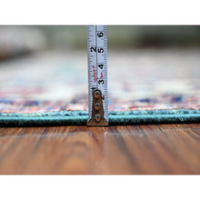 Load image into Gallery viewer, 6&#39;x8&#39;9&quot; Myrtle Green, 100% Wool, Vegetable Dyes, Afghan Super Kazak With All Over Medallions, Hand Knotted, Oriental Rug FWR449868