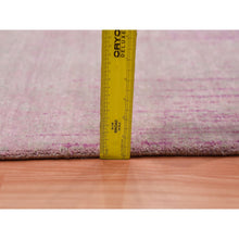Load image into Gallery viewer, 4&#39;1&quot;x6&#39;2&quot; Natural Wool Pink Vertical Ombre Design Hand Knotted Oriental Rug FWR450126