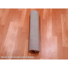 Load image into Gallery viewer, 2&#39;x3&#39;2&quot; Hand Knotted Pink Vertical Ombre Design Natural Wool Mat Oriental Rug FWR450144