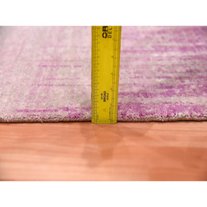 2'x3'2" Hand Knotted Pink Vertical Ombre Design Natural Wool Mat Oriental Rug FWR450144
