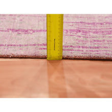 Load image into Gallery viewer, 2&#39;6&quot;x6&#39;4&quot; Pink Natural Wool Hand Knotted Vertical Ombre Design Runner Oriental Rug FWR450666