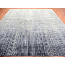 Load image into Gallery viewer, 12&#39;3&quot;x12&#39;1&quot; Gray And Black Modern Ombre Design Hand Knotted Densely Woven Pure Wool Square Oriental Rug FWR450708