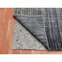 Load image into Gallery viewer, 12&#39;3&quot;x12&#39;1&quot; Gray And Black Modern Ombre Design Hand Knotted Densely Woven Pure Wool Square Oriental Rug FWR450708