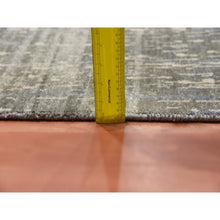 Load image into Gallery viewer, 12&#39;3&quot;x12&#39;1&quot; Gray And Black Modern Ombre Design Hand Knotted Densely Woven Pure Wool Square Oriental Rug FWR450708