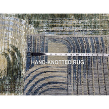 Load image into Gallery viewer, 6&#39;x9&#39; The Intertwined Passage, Hand Knotted, Silk With Textured Wool, Oriental Rug FWR450768