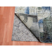 Load image into Gallery viewer, 4&#39;x6&#39;1&quot; The Intertwined Passage, Silk With Textured Wool, Hand Knotted Oriental Rug FWR450786