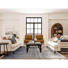 Load image into Gallery viewer, 8&#39;x10&#39;3&quot; Gray And Black Modern Ombre Design Densely Woven Hand Knotted Pure Wool Oriental Rug FWR450864