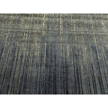 Load image into Gallery viewer, 8&#39;x10&#39;3&quot; Gray And Black Modern Ombre Design Densely Woven Hand Knotted Pure Wool Oriental Rug FWR450864