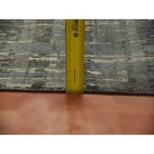Load image into Gallery viewer, 8&#39;x10&#39;3&quot; Gray And Black Modern Ombre Design Densely Woven Hand Knotted Pure Wool Oriental Rug FWR450864