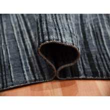 Load image into Gallery viewer, 14&#39;x18&#39;1&quot; Gray And Black Densely Woven Hand Knotted Modern Ombre Design Pure Wool Oversize Oriental RugFWR450900