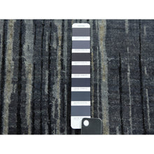 Load image into Gallery viewer, 14&#39;x18&#39;1&quot; Gray And Black Densely Woven Hand Knotted Modern Ombre Design Pure Wool Oversize Oriental RugFWR450900