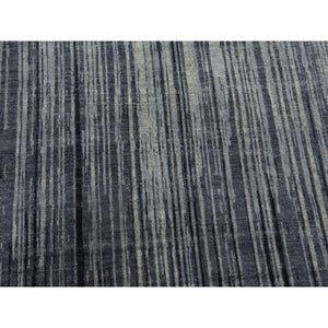14'x18'1" Gray and Black Densely Woven Hand Knotted Modern Ombre Design Pure Wool Oversize Oriental RugSh75150 FWR450900