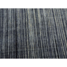 Load image into Gallery viewer, 14&#39;x18&#39;1&quot; Gray And Black Densely Woven Hand Knotted Modern Ombre Design Pure Wool Oversize Oriental RugFWR450900