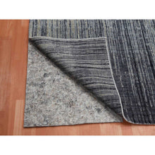 Load image into Gallery viewer, 12&#39;2&quot;x15&#39; Gray And Black, Modern Ombre Design Densely Woven, Pure Wool Hand Knotted, Oversized Oriental Rug FWR450912