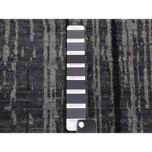 Load image into Gallery viewer, 12&#39;2&quot;x15&#39; Gray And Black, Modern Ombre Design Densely Woven, Pure Wool Hand Knotted, Oversized Oriental Rug FWR450912