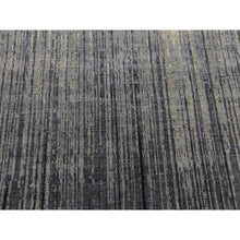 Load image into Gallery viewer, 12&#39;2&quot;x15&#39; Gray And Black, Modern Ombre Design Densely Woven, Pure Wool Hand Knotted, Oversized Oriental Rug FWR450912