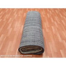 Load image into Gallery viewer, 12&#39;2&quot;x15&#39; Gray And Black, Modern Ombre Design Densely Woven, Pure Wool Hand Knotted, Oversized Oriental Rug FWR450912