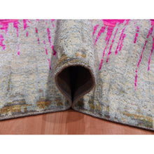 Load image into Gallery viewer, 9&#39;1&quot;x12&#39; Ivory, The Cardiac, Sari Silk With Textured Wool Hand Knotted, Oriental Rug FWR451044