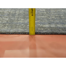 Load image into Gallery viewer, 6&#39;1&quot;x9&#39;2&quot; Gray And Black, Modern Ombre Design Densely Woven, Pure Wool Hand Knotted, Oriental Rug FWR451092