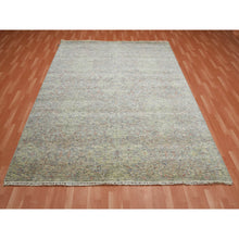Load image into Gallery viewer, 8&#39;x10&#39;2&quot; Stone Gray, Modern Salt And Pepper Design Thick And Plush, Pure Luxurious Wool  Hand Knotted, Oriental Rug FWR451110
