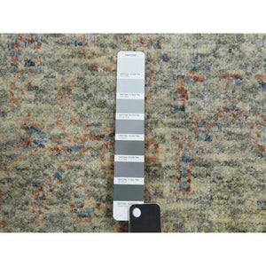 8'x10'2" Stone Gray, Modern Salt And Pepper Design Thick And Plush, Pure Luxurious Wool  Hand Knotted, Oriental Rug FWR451110