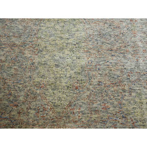8'x10'2" Stone Gray, Modern Salt And Pepper Design Thick And Plush, Pure Luxurious Wool  Hand Knotted, Oriental Rug FWR451110