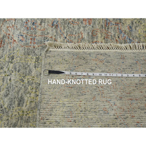 8'x10'2" Stone Gray, Modern Salt And Pepper Design Thick And Plush, Pure Luxurious Wool  Hand Knotted, Oriental Rug FWR451110