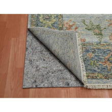 Load image into Gallery viewer, 8&#39;x10&#39; Light Gray, Soft Wool Hand Knotted, Oushak Salt And Pepper Design, Vegetable Dyes Thick And Plush Washed Out, Oriental Rug FWR451116