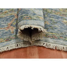 Load image into Gallery viewer, 8&#39;x10&#39; Light Gray, Soft Wool Hand Knotted, Oushak Salt And Pepper Design, Vegetable Dyes Thick And Plush Washed Out, Oriental Rug FWR451116