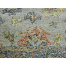 Load image into Gallery viewer, 8&#39;x10&#39; Light Gray, Soft Wool Hand Knotted, Oushak Salt And Pepper Design, Vegetable Dyes Thick And Plush Washed Out, Oriental Rug FWR451116