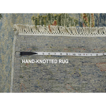Load image into Gallery viewer, 8&#39;x10&#39; Light Gray, Soft Wool Hand Knotted, Oushak Salt And Pepper Design, Vegetable Dyes Thick And Plush Washed Out, Oriental Rug FWR451116