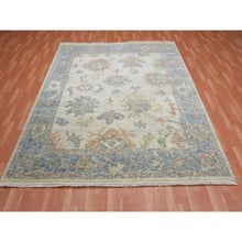 Load image into Gallery viewer, 8&#39;x9&#39;9&quot; Colorful, Oushak Salt And Pepper Design Vegetable Dyes Thick And Plush Washed Out, Pure Wool Hand Knotted, Oriental Rug FWR451128
