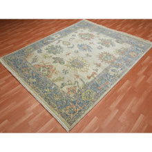 Load image into Gallery viewer, 8&#39;x9&#39;9&quot; Colorful, Oushak Salt And Pepper Design Vegetable Dyes Thick And Plush Washed Out, Pure Wool Hand Knotted, Oriental Rug FWR451128