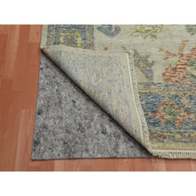 Load image into Gallery viewer, 8&#39;x9&#39;9&quot; Colorful, Oushak Salt And Pepper Design Vegetable Dyes Thick And Plush Washed Out, Pure Wool Hand Knotted, Oriental Rug FWR451128