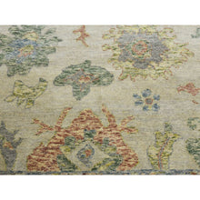 Load image into Gallery viewer, 8&#39;x9&#39;9&quot; Colorful, Oushak Salt And Pepper Design Vegetable Dyes Thick And Plush Washed Out, Pure Wool Hand Knotted, Oriental Rug FWR451128