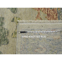 Load image into Gallery viewer, 8&#39;x9&#39;9&quot; Colorful, Oushak Salt And Pepper Design Vegetable Dyes Thick And Plush Washed Out, Pure Wool Hand Knotted, Oriental Rug FWR451128