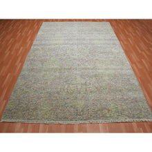 Load image into Gallery viewer, 8&#39;10&quot;x12&#39; Colorful, Modern Salt and Pepper Design, Vegetable Dyes Thick and Plush Washed Out, Soft Luxurious Wool Hand Knotted, Oriental Rug FWR451134