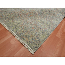 Load image into Gallery viewer, 8&#39;10&quot;x12&#39; Colorful, Modern Salt and Pepper Design, Vegetable Dyes Thick and Plush Washed Out, Soft Luxurious Wool Hand Knotted, Oriental Rug FWR451134