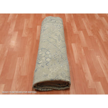 Load image into Gallery viewer, 8&#39;2&quot;x9&#39;10&quot; Light Gray, Oushak All Over Design, Pure Wool Hand Knotted, Oriental Rug FWR451236