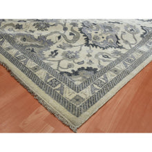 Load image into Gallery viewer, 8&#39;2&quot;x10&#39;5&quot; Ivory, 100% Wool Anatolian Design Oushak, Hand Knotted Oriental Rug FWR451242