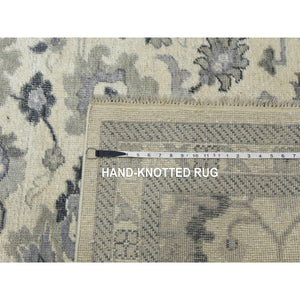 8'2"x10'5" Ivory, 100% Wool Anatolian Design Oushak, Hand Knotted Oriental Rug FWR451242
