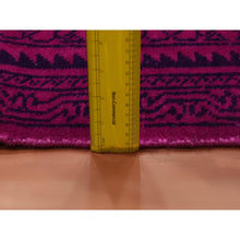 Load image into Gallery viewer, 8&#39;x9&#39;7&quot; Overdyed Pink, 100% Cotton Hand Knotted Agra With Small Repetitive Mughal Design, Oriental Rug FWR451272