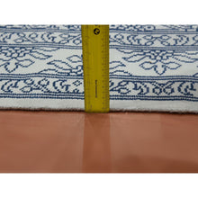 Load image into Gallery viewer, 8&#39;x9&#39;9&quot; Ivory, Hand Knotted 100% Cotton, Agra With Mughal Flower Bouquet Design, Oriental Rug FWR451290