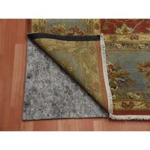 Load image into Gallery viewer, 9&#39;10&quot;x15&#39;4&quot; Copper Red, Antiqued Persian Sultanabad Design, 250 Kpsi Distressed, 100% Wool Hand Knotted, Oversized Oriental Rug FWR451368