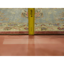 Load image into Gallery viewer, 9&#39;10&quot;x15&#39;4&quot; Copper Red, Antiqued Persian Sultanabad Design, 250 Kpsi Distressed, 100% Wool Hand Knotted, Oversized Oriental Rug FWR451368